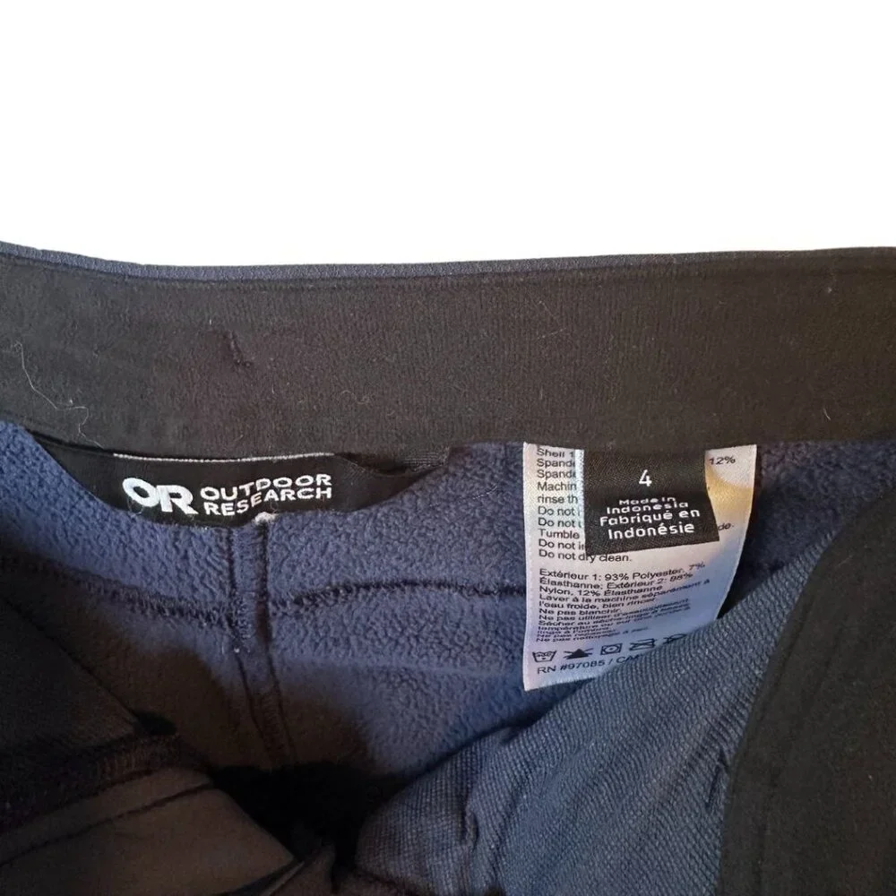 Outdoor Research Women's Methow Pants Size 4 Pant Small S Blue Fleece Lined - Picture 10 of 16